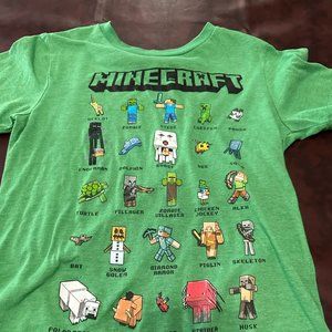 Boys Gap medium green Minecraft short sleeve tee